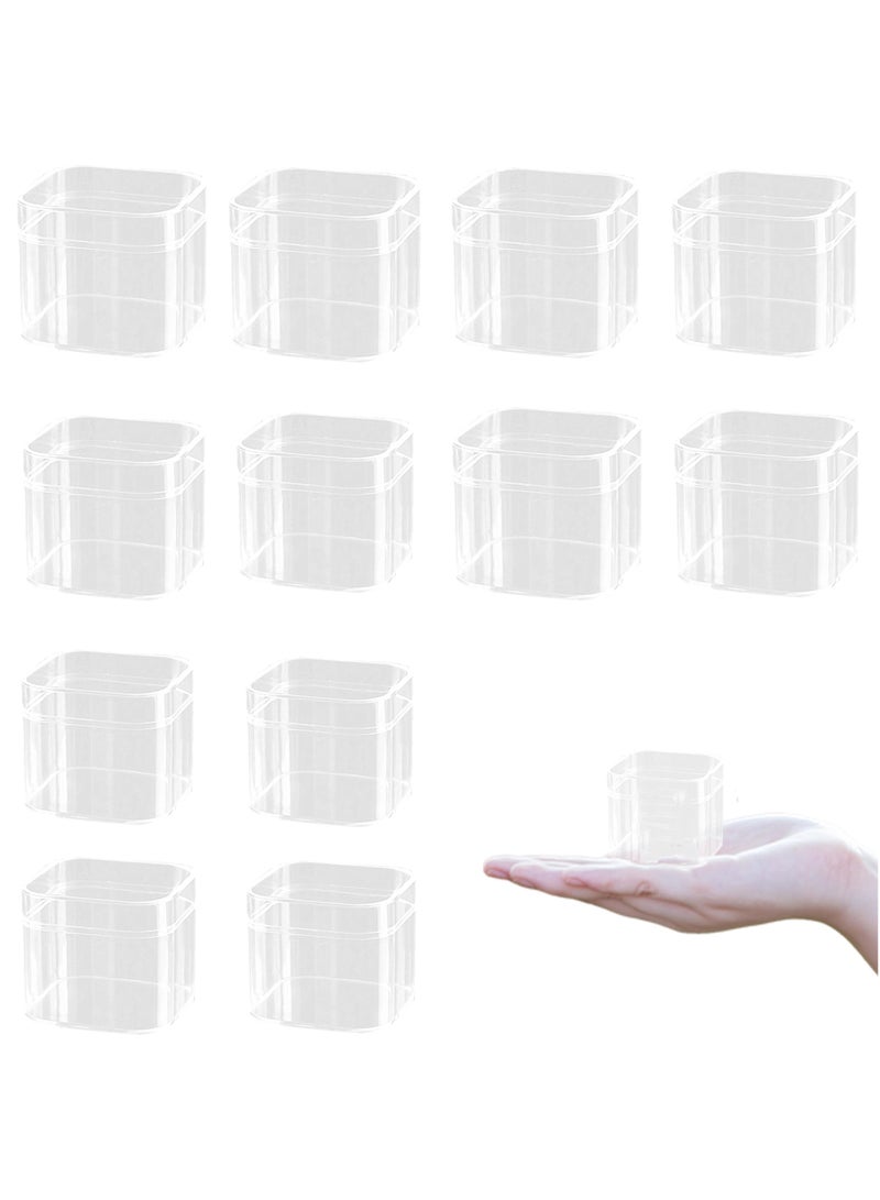 SYOSI Small Acrylic Box with Lid Candy Clear Display Square Cube Transparent Containers for Jewelry Storage Wedding Party Favor Gift 2.2x 2.2x1.7Inch - Image 1