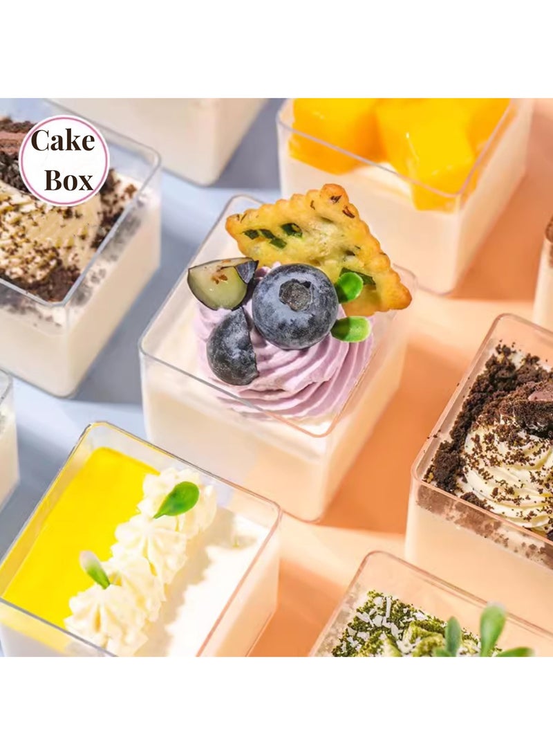 SYOSI Small Acrylic Box with Lid Candy Clear Display Square Cube Transparent Containers for Jewelry Storage Wedding Party Favor Gift 2.2x 2.2x1.7Inch - Image 3