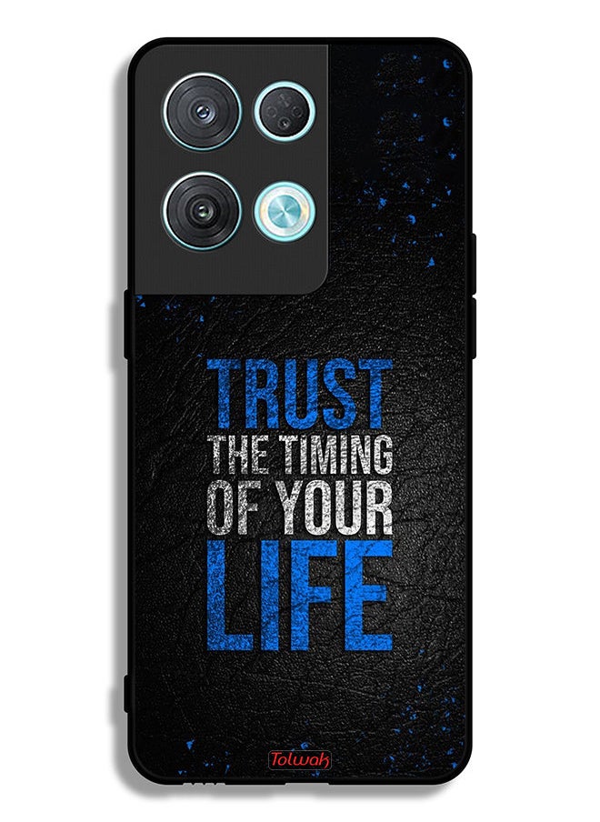 Tolwak - Oppo Reno8 Pro 5G Protective Case Cover Trust The Timing Of Your Life - Image 1