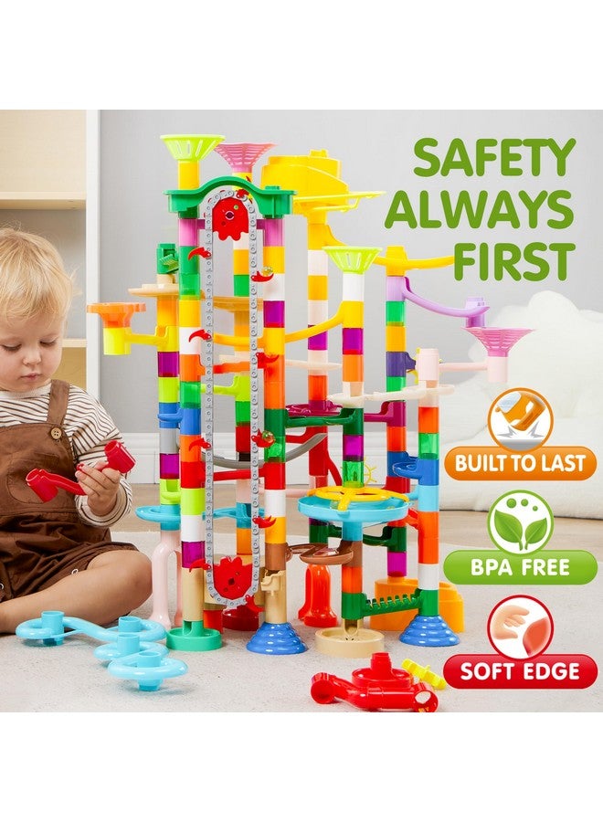 JOYIN 236Pcs Glowing Marble Run with Motorized Elevator- Construction Building Blocks Toys with 30 Glow in The Dark Plastic Marbles, Easter STEM Gifts for Boys and Girls - Image 4