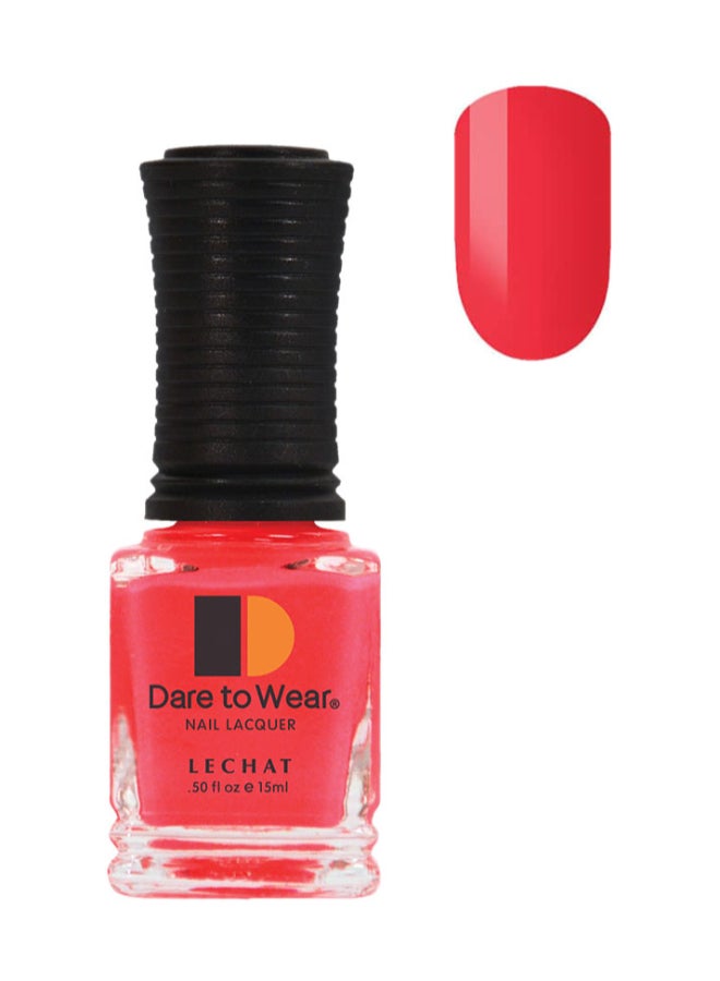 Lechat Nail Polish Super Shine Long Wear Lacquer Quick Drying Nail Color Resists Chips Fading Lasts Up To 3 Weeks Precise Application In One Stroke Nail Paint  Rose Glow Dw150