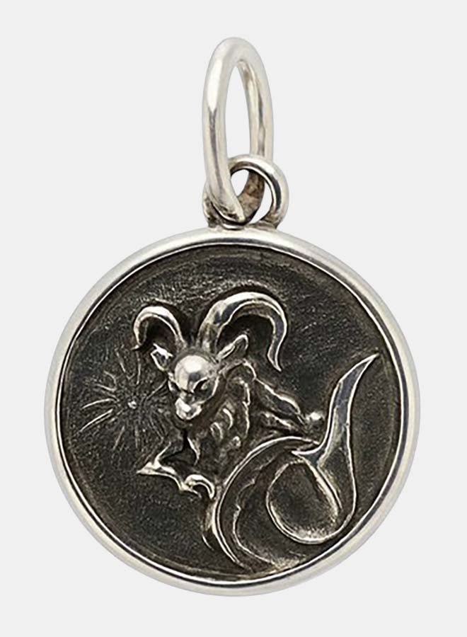 Aries Zodiac Sterling Silver Pendant
