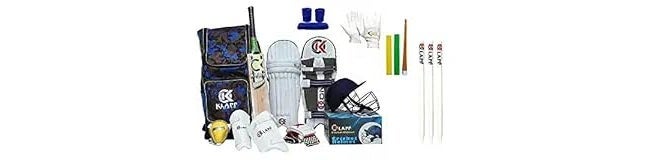 Duffel Complete Cricket kit with Sppoflly Stump, Base and bails (‎Youth Set of 6 NO (Ideal for 11-14 Year))