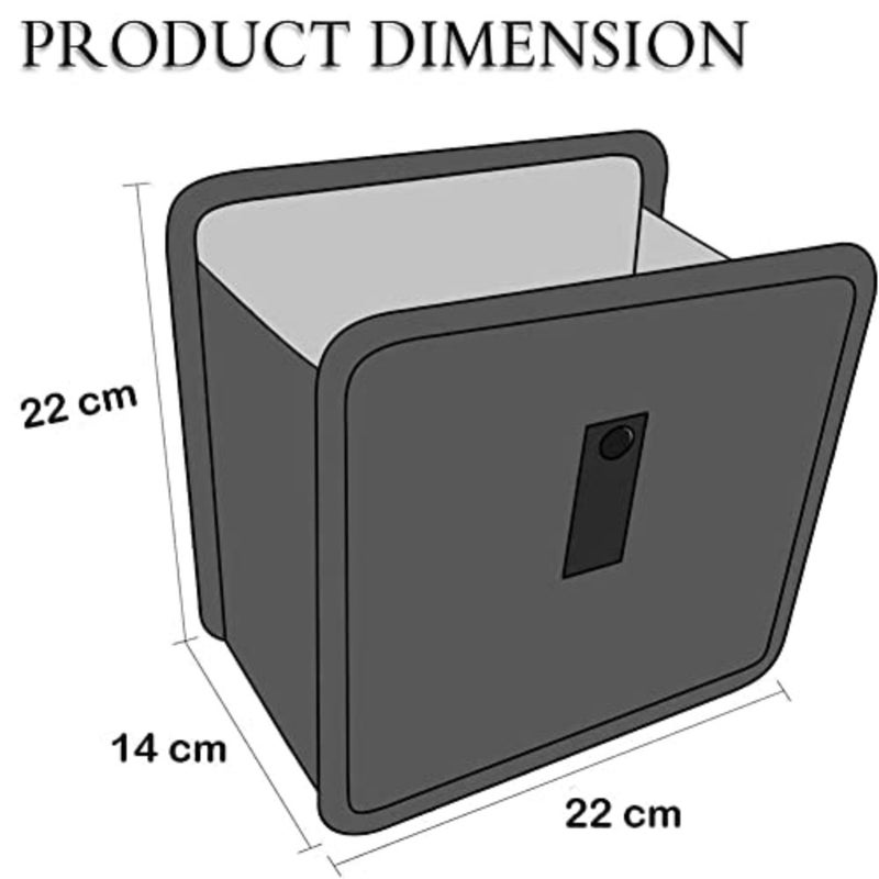 Foldable Hanging Car Trash Bag Can Premium Waterproof Garbage Bag Organizer Universal Storage Bin Basket Best for Interior Car Accessories, for Auto Truck Van and SUV Black - Image 5