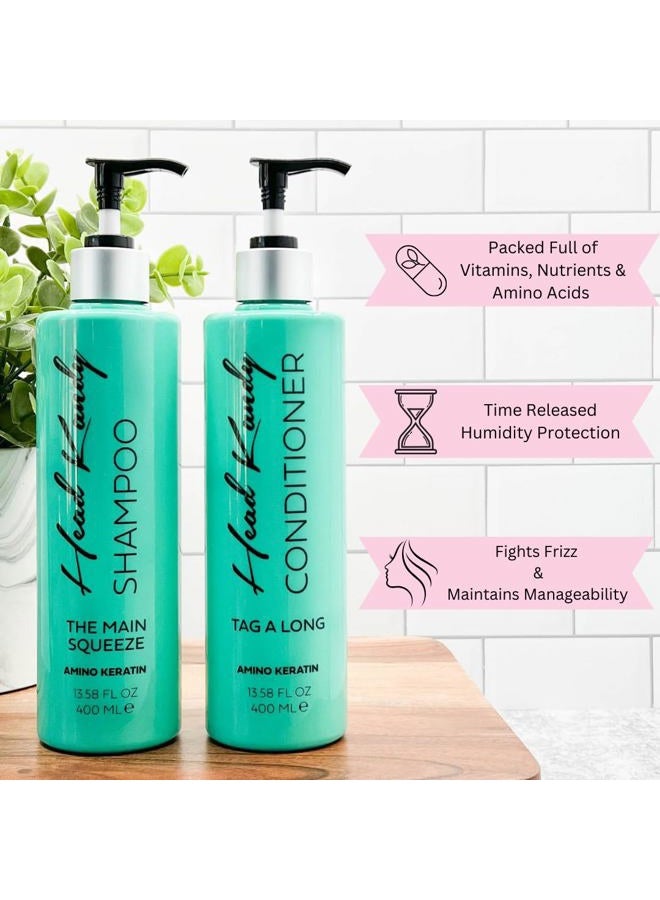 Head Kandy Sqaud Goals Amino Keratin Shampoo & Conditioner Bundle | The Besties | For Colored Hair | Salon Quality, For Dry, Damaged Hair & Growth - Image 2