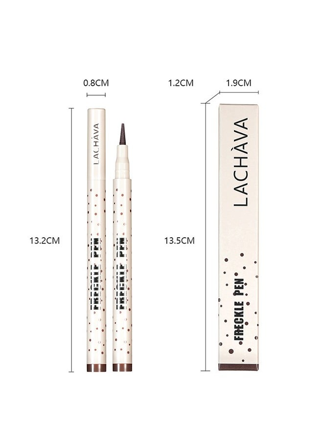 Freckle Pen, Freckle Makeup Pen for Face, Soft Dot Spot Pen for Natural Lifelike Makeup, Waterproof Long Lasting Quick Dry Faux Freckle Pen, Soft Artificial Freckles Makeup Face Decoration(03#)