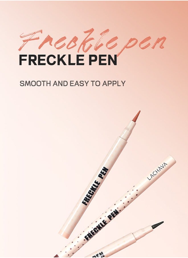 Freckle Pen, Freckle Makeup Pen for Face, Soft Dot Spot Pen for Natural Lifelike Makeup, Waterproof Long Lasting Quick Dry Faux Freckle Pen, Soft Artificial Freckles Makeup Face Decoration(03#)