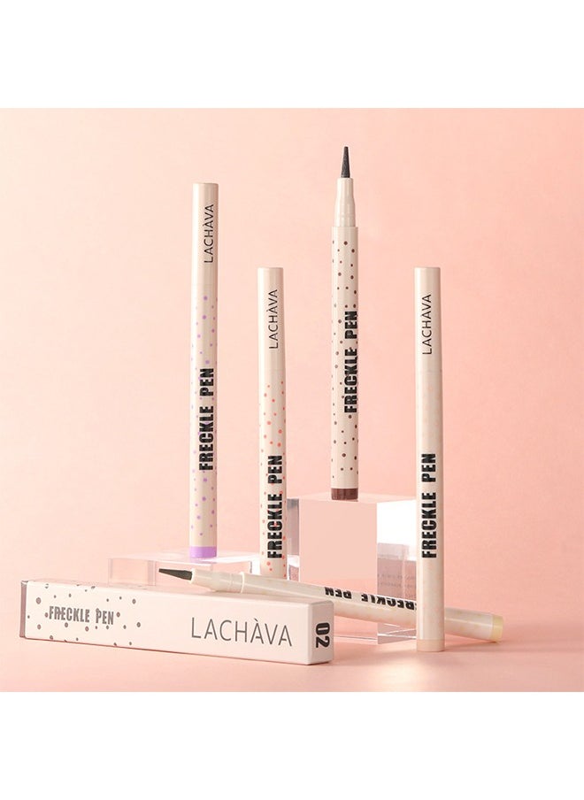 Freckle Pen, Freckle Makeup Pen for Face, Soft Dot Spot Pen for Natural Lifelike Makeup, Waterproof Long Lasting Quick Dry Faux Freckle Pen, Soft Artificial Freckles Makeup Face Decoration(03#)