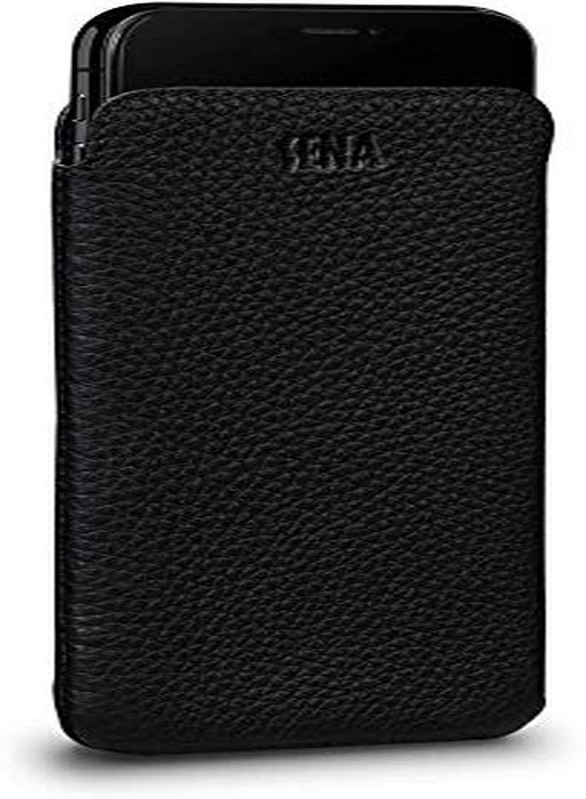 سينا جراب SENA UltraSlim Classic، جراب جلدي متوافق مع iPhone SE 3 (2022) / 2020 / iPhone 8/7 الجديد، أسود - Image 1