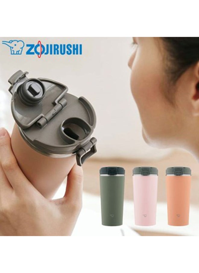 Zojirushi - Stainless Steel Vacuum Insulated Carry Tumbler 0.30L Cinamon Beige - Image 1