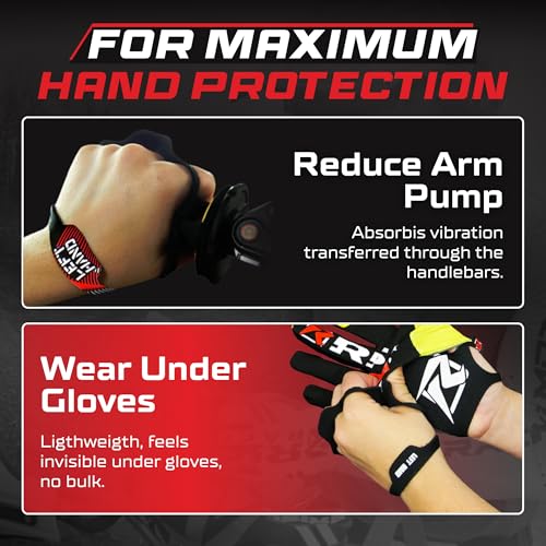 Risk Racing Palm Protectors AntiBlister Hand Guards for Motocross Dirt Bike ATV Riding Vibration Reducing UltraThin Palm Protection Wear Under Gloves Size Extra Large - Image 5