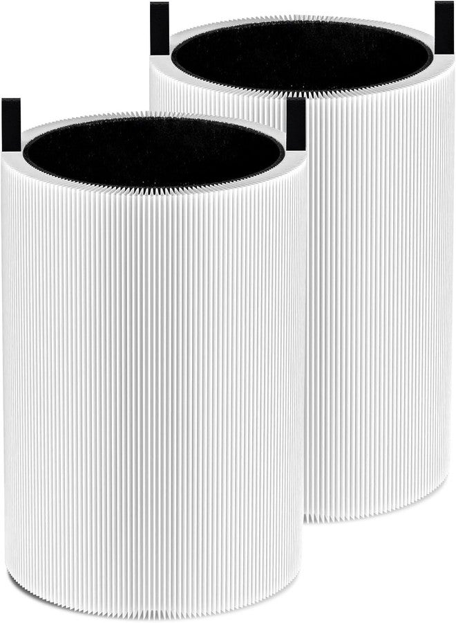 APRIL-FLOWER Blue Pure 511 Replacement Filter, Compatible with Blueair Blue Pure 511 Air Puri-fier, 3-In-1 True HEPA & Activated Carbon Filters,2 Pack - Image 1