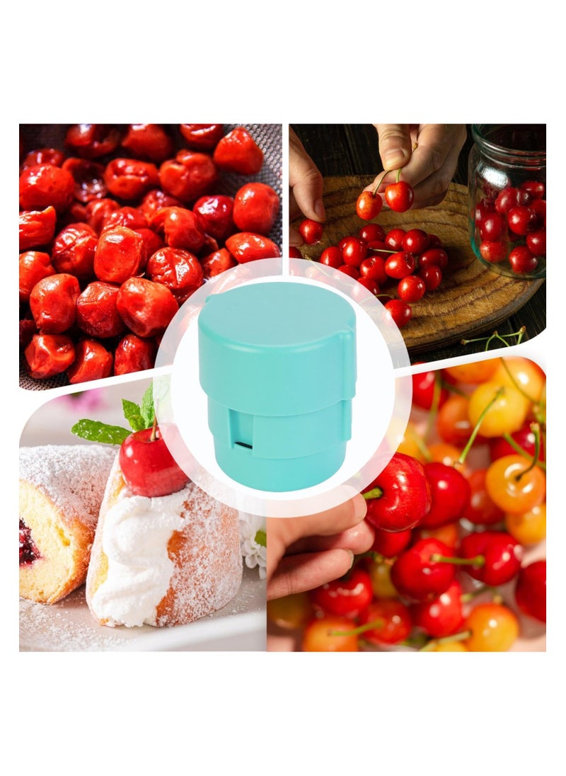 SYOSI - Cherry Core Remover Tool, Cherry Pit Picking Remover, Multi Portable Cherry Pitter Corer Tool, Press Type Cherry Pitter For Removing 6 Cherry Pits At Once, Save Time & Space - Image 1