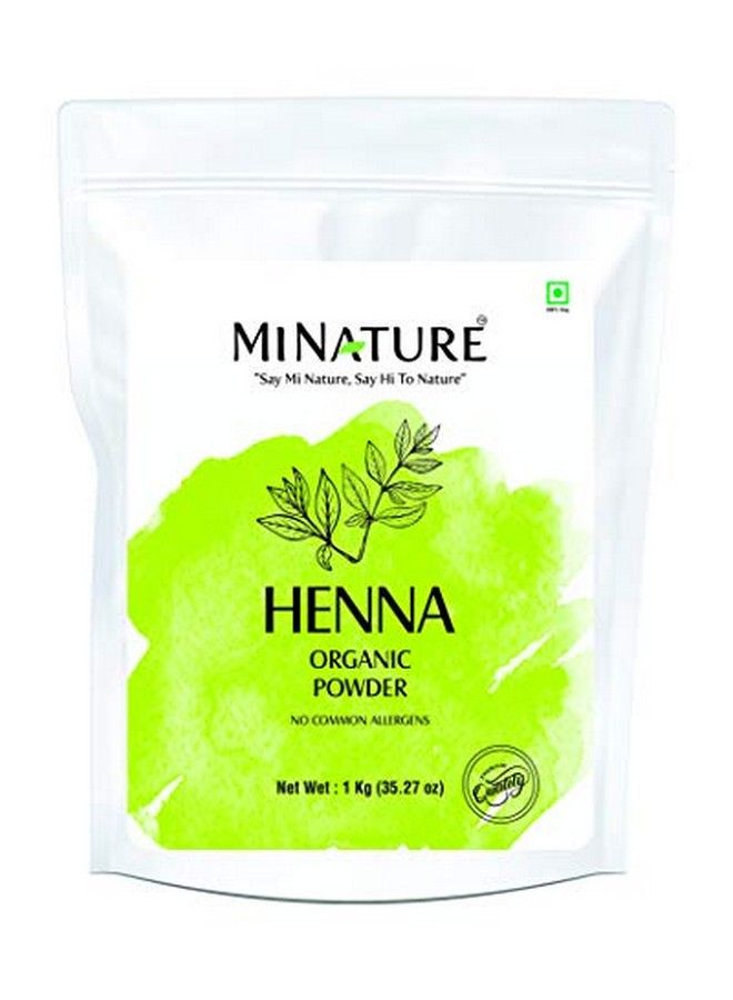 mi nature Usda Organic Henna Powder | 1 Kg(35.27 Oz) | Lawsonia Inermis | L Hair Colour| Raw | Triple Shifted | Bulk Pack| Nothing Extra Added | No Chemicals No Additives| From Rajasthan India - Image 2