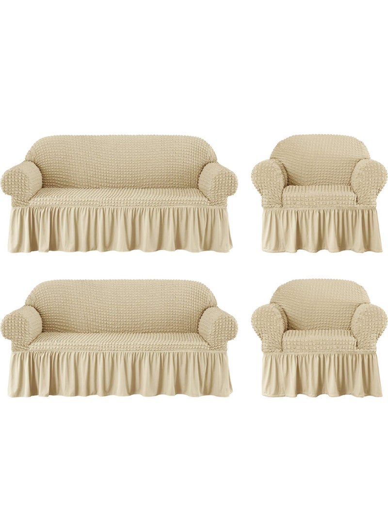 Bright Home غطاء كرسي بذراعين بروموك ساطع من هوم، غطاء أريكة، غطاء سرير أريكة، غطاء أريكة مرن 3311تاكيم  - Image 1