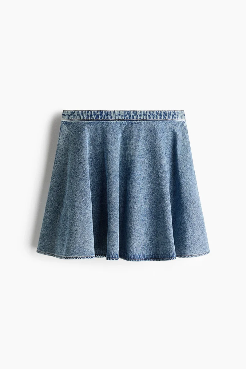 H&M Circle-cut denim skirt