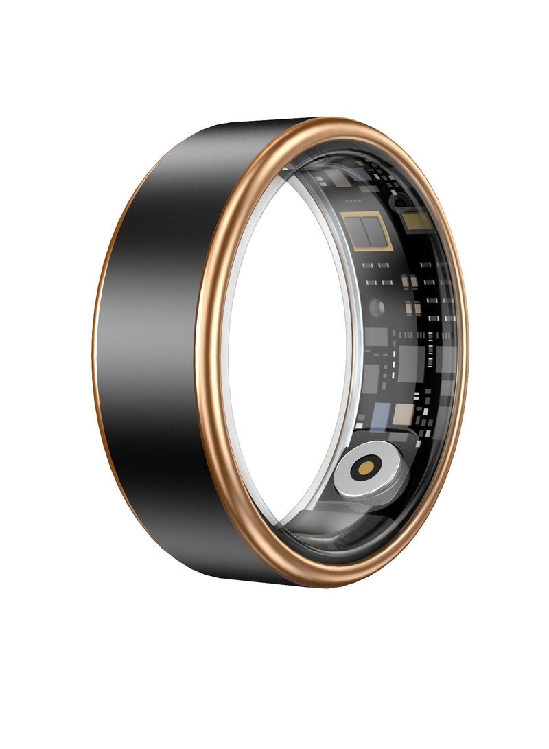 Smart Ring Health Tracker, Fitness Tracker, Activity Trackers for ManWomen -SleepExercise Monitor,Waterproof Sleep Tracking Wearable (Black, 10) - Image 1