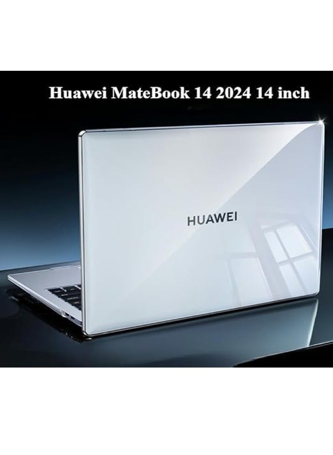 جراب لابتوب متوافق مع Huawei MateBook 14 لعام 2024، نموذج 14 بوصة FLMH-16 وFLMH-32، غطاء كريستالي واقي لجهاز اللابتوب. - Image 4