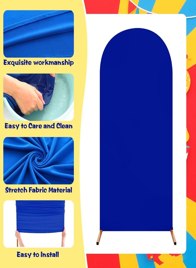 RimCereal 3 Pcs Arch Stand Covers for Wedding Theme Birthday Party Decoration 4ft, 5ft, 6ft Print Arch Backdrop Stand Covers Spandex Fitted for Wedding Birthday Party (Carvinal Color) - Image 4