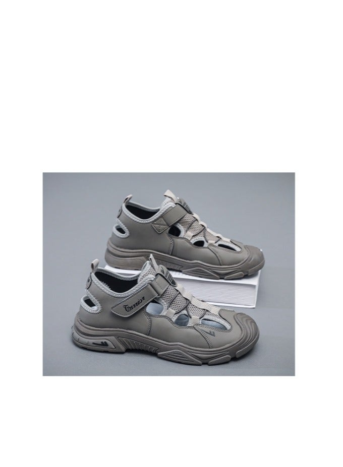 Warrior Summer New Outdoor Breathable Hole Shoes Hiking Creek Sandals Casual Hollow Mesh Shoes - Image 5