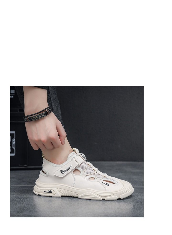 Warrior Summer New Outdoor Breathable Hole Shoes Hiking Creek Sandals Casual Hollow Mesh Shoes - Image 1