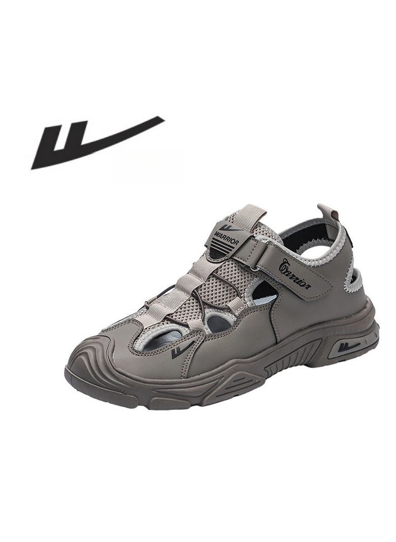 Warrior Summer New Outdoor Breathable Hole Shoes Hiking Creek Sandals Casual Hollow Mesh Shoes - Image 4