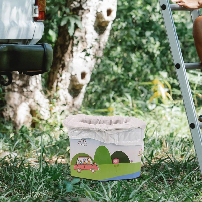 Portable Folding Toilet for Travel Lightweight Compact Emergency Potty for Camping Car - Image 4