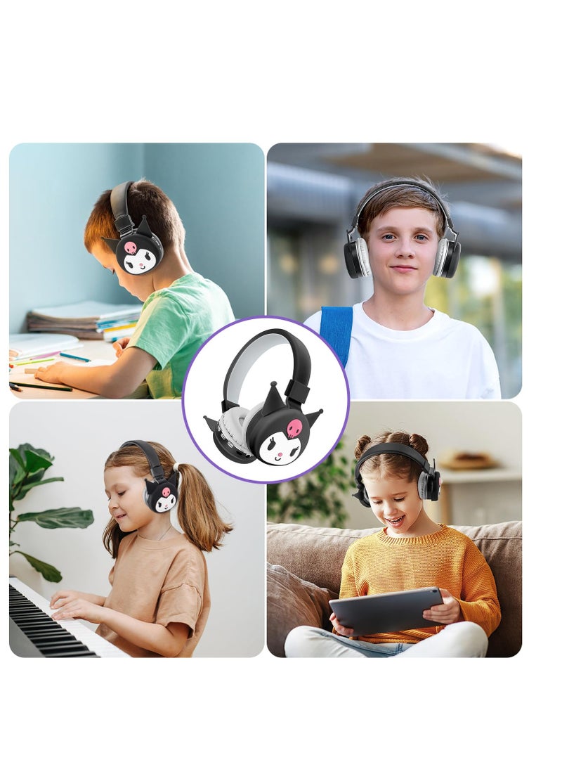 Cute Cat Ear Bluetooth Headphones for Kids with Microphone and TF Card, Perfect for School, Tablets, and Phones, Ideal for Boys and Girls - Image 3