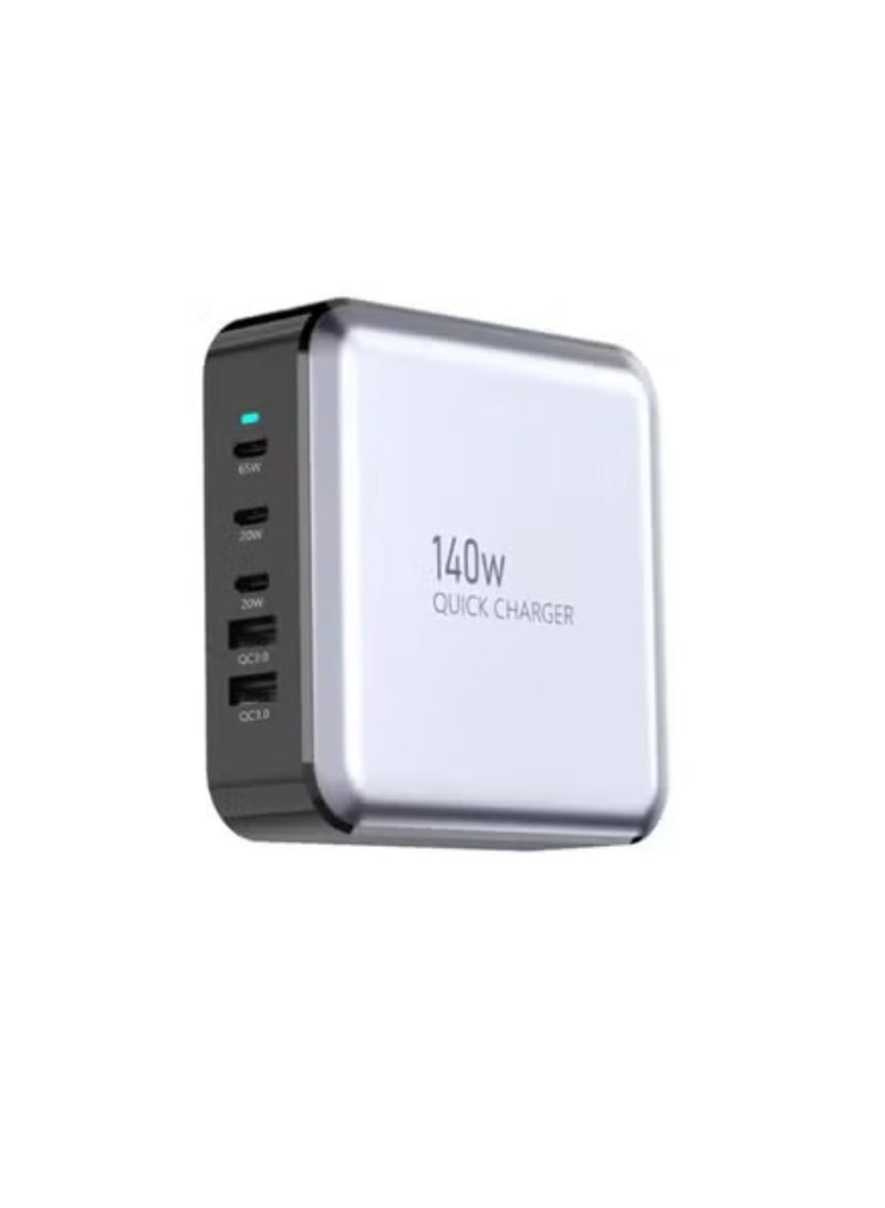 Terabyte 140W PD65W / PD20W / QC3.0 USB Five Port Laptop Adapter - Image 1