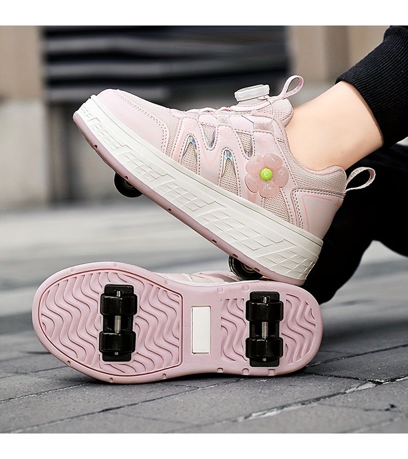Sky Blue Girls Skate Shoes Roller Skates Running Shoes US 12.5 Little Kid - Image 1