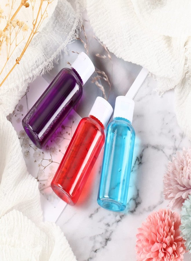 Eccliy 100 Pack 2 oz Travel Bottles Plastic Bottles with Lids Refillable Travel Size Cover Cap Plastic Liquid container for Toiletries Lotions Shampoo Creams Dispensing with 5 Funnels(Clear) - Image 4