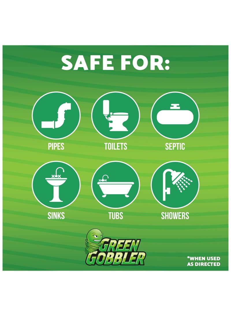 GREEN GOBBLER - Drain Cleaner & Deodorizer FRESH SCENT Sticks for Toilet Tanks, Sinks, Bathtub Drains, Washing Machine Drains and Garbage Disposals - 24 Pieces - Image 1