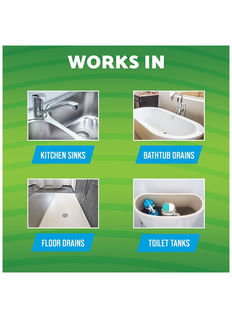 GREEN GOBBLER - Drain Cleaner & Deodorizer FRESH SCENT Sticks for Toilet Tanks, Sinks, Bathtub Drains, Washing Machine Drains and Garbage Disposals - 24 Pieces - Image 1