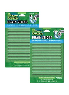 Drain Cleaner & Deodorizer FRESH SCENT Sticks for Toilet Tanks, Sinks, Bathtub Drains, Washing Machine Drains and Garbage Disposals - 24 Pieces