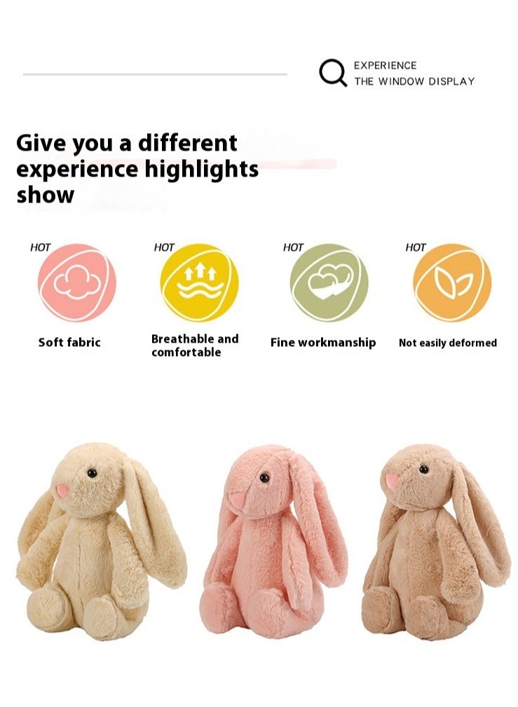 SISGL Snuggle Bonnie Bunny Plush Toy Super Soft Stuffed Animal For Gifts Birthday Wedding Party Favors - Image 4