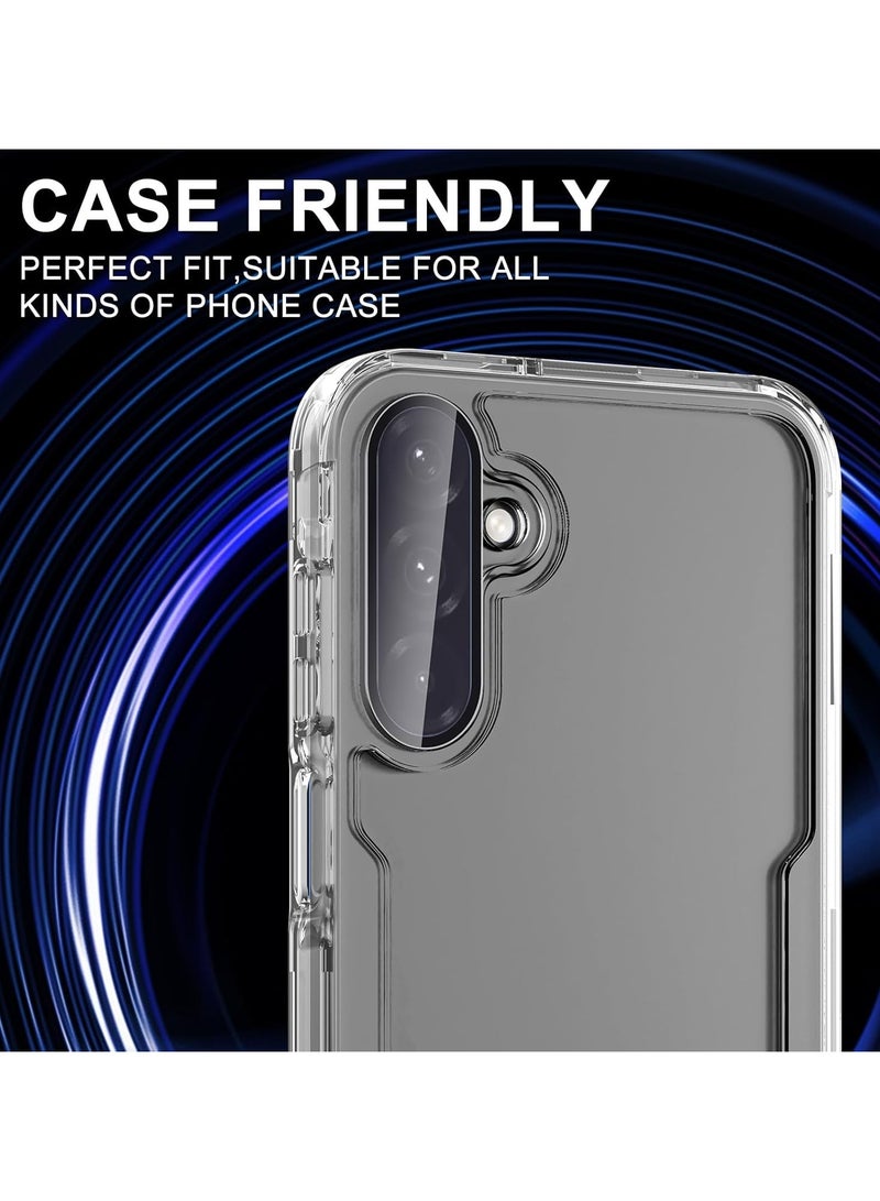 QIRG حامي عدسة الكاميرا لهواتف سامسونج جالاكسي A26/A36/A56، غطاء عدسة زجاجي مقسى بحلقة معدنية فردية، [امتصاص قوي] مقاوم للخدوش غطاء عدسة شفاف فائق النحافة HD، مجموعة واحدة - أسود - Image 5