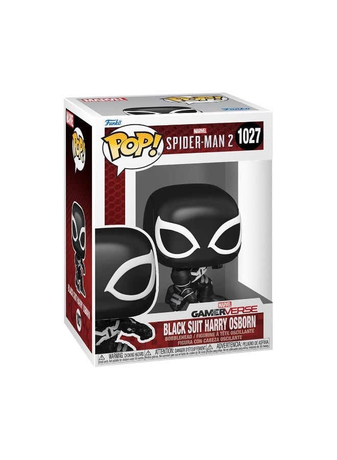 Funko فانكو بوب! مارفل سبايدر مان 2 بدلة سوداء هاري أوزبورن تمثال فني (8.3 سم) - Image 1