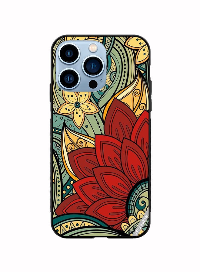 VR CREATIVE Protective Case Cover For Apple iPhone 14 Pro Max Flower Design Multicolour - Image 1