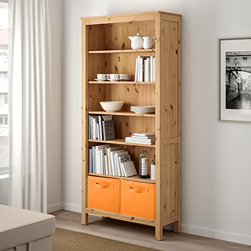 PowerKing Collapsible Storage Cubes with Handles, Fabric Foldable Bins for Closet Shelves, Durable Organization Storage Bins, 10.5'' x 11'' x 10.5'', 2 Pack, Orange - Image 5