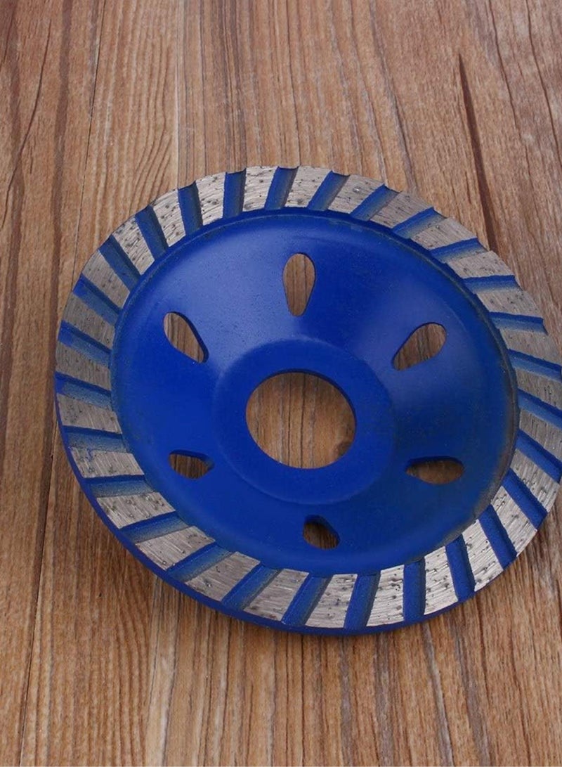 GGOOT Concrete Stone Tool  Diamond Grinding Concrete Cup Wheel Disc 4" Blue, Masonry Stone Grinder, Hardware Tools, Fastener Hardware, Diamond Segment Grinding Bowl Shape  - Image 4