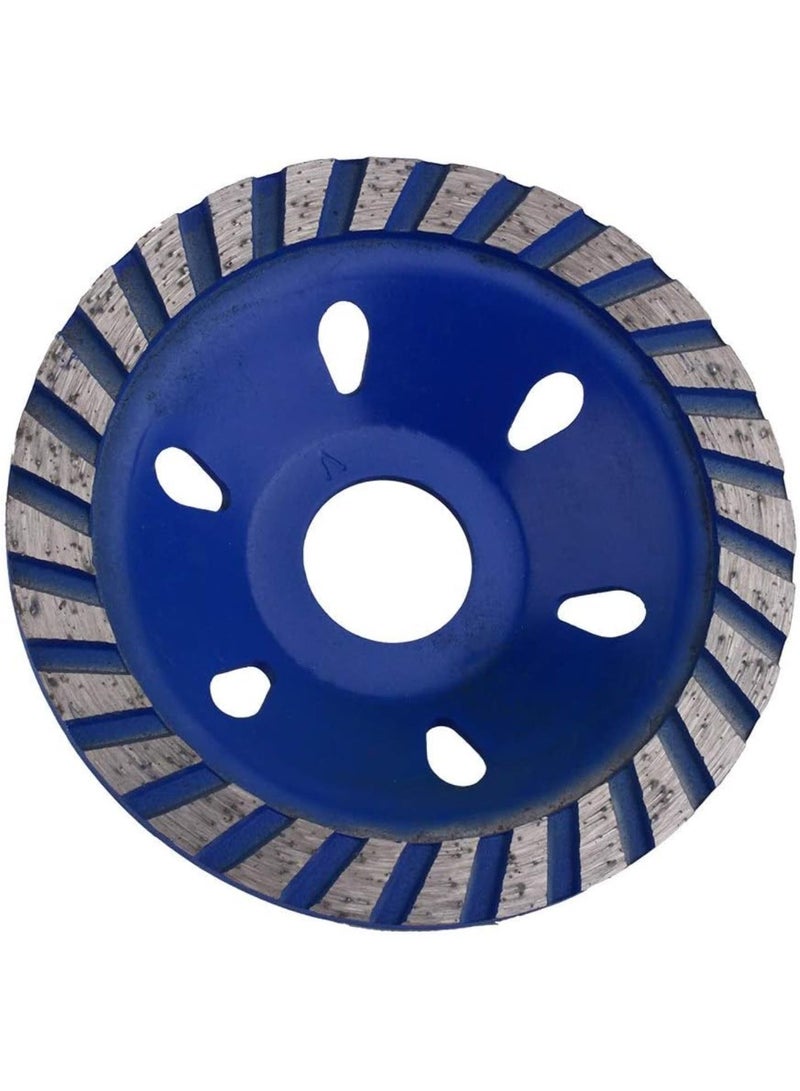 GGOOT Concrete Stone Tool  Diamond Grinding Concrete Cup Wheel Disc 4" Blue, Masonry Stone Grinder, Hardware Tools, Fastener Hardware, Diamond Segment Grinding Bowl Shape  - Image 3