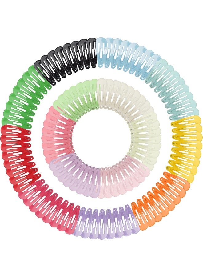 BBGifts 1Inch Snap Hair Clips, 120Pcs Small Hair Clips for Little Girls, Baby Infant 3cm Candy Color Hair Clips Barrettes for Toddlers Hair Accessories - Image 1
