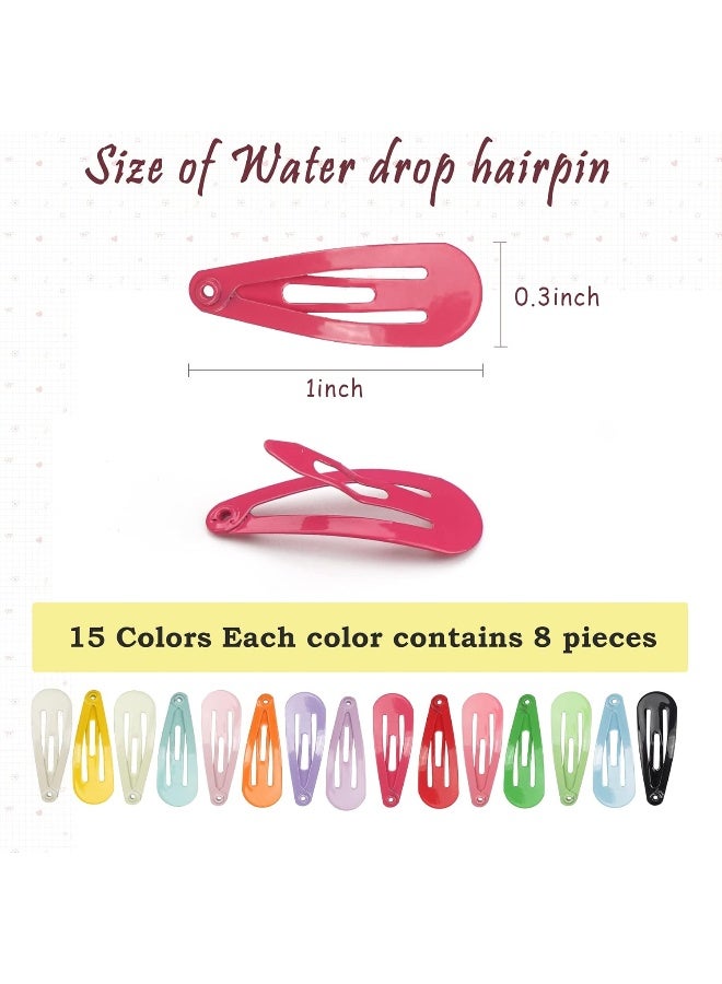 BBGifts 1Inch Snap Hair Clips, 120Pcs Small Hair Clips for Little Girls, Baby Infant 3cm Candy Color Hair Clips Barrettes for Toddlers Hair Accessories - Image 2