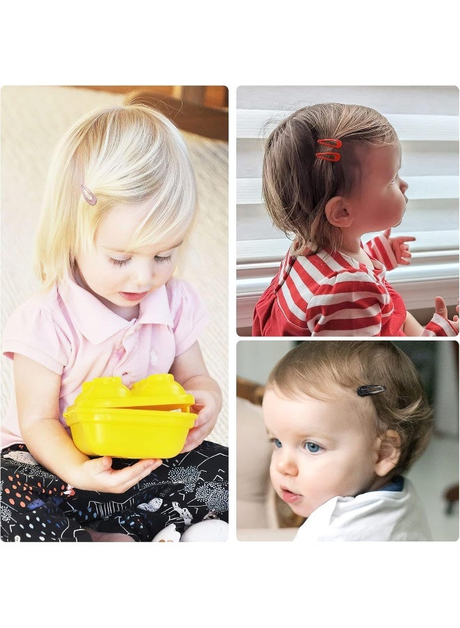 BBGifts 1Inch Snap Hair Clips, 120Pcs Small Hair Clips for Little Girls, Baby Infant 3cm Candy Color Hair Clips Barrettes for Toddlers Hair Accessories - Image 3