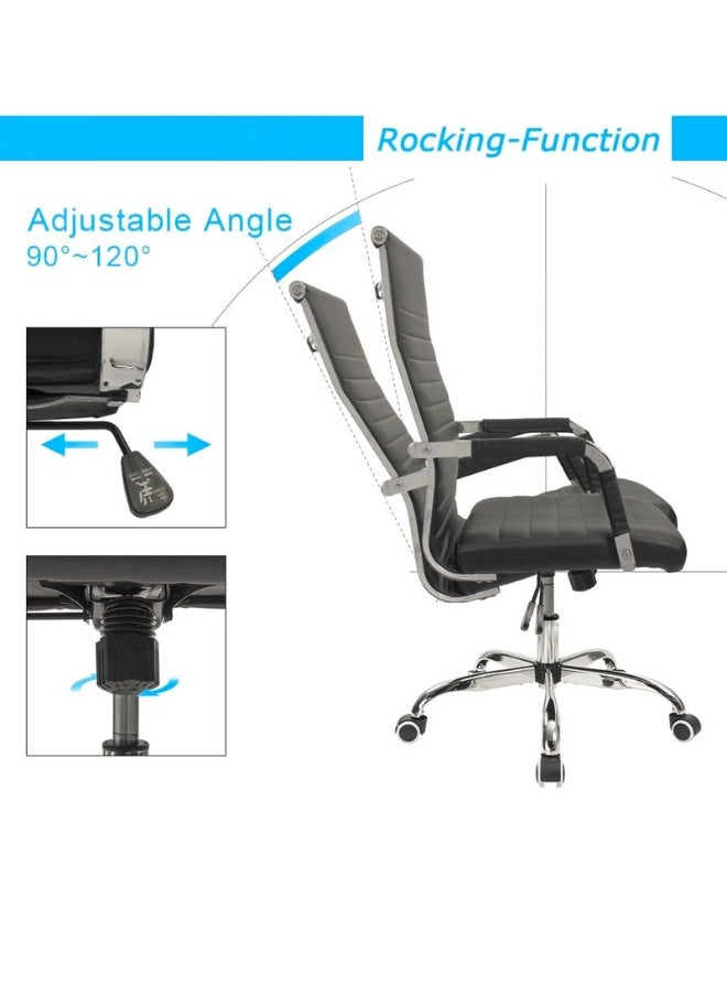 SULSHA - Executive Ergonomic Office Chair , Computer Desk Chair, PU Leather, Steel Structure, Smooth lumbar support with adjustable Heigh - Image 1