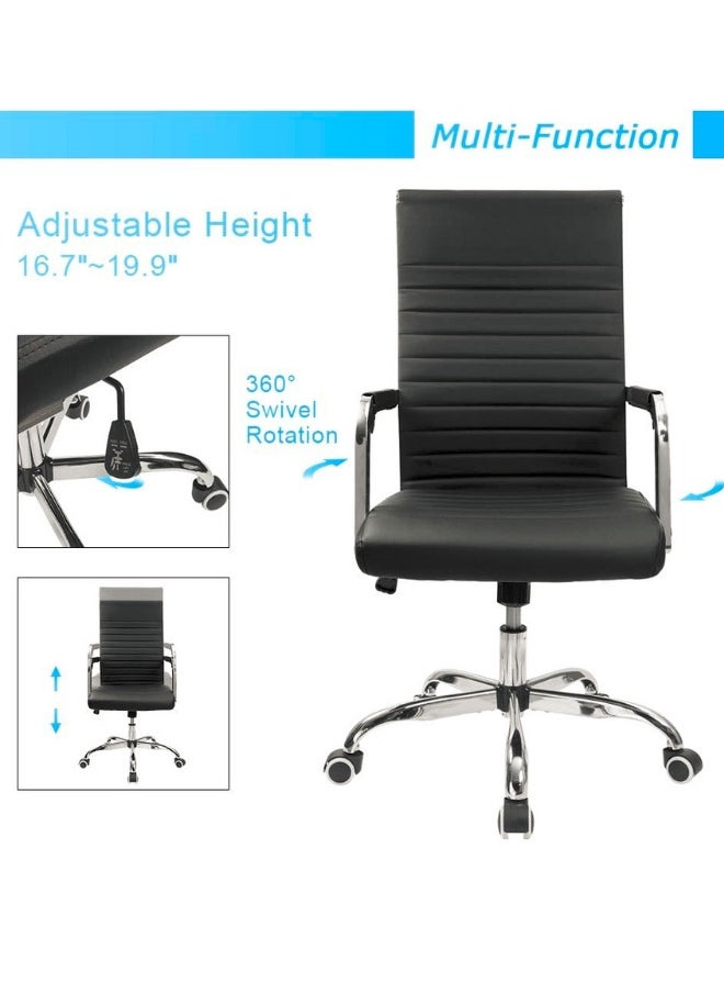 SULSHA - Executive Ergonomic Office Chair , Computer Desk Chair, PU Leather, Steel Structure, Smooth lumbar support with adjustable Heigh - Image 1