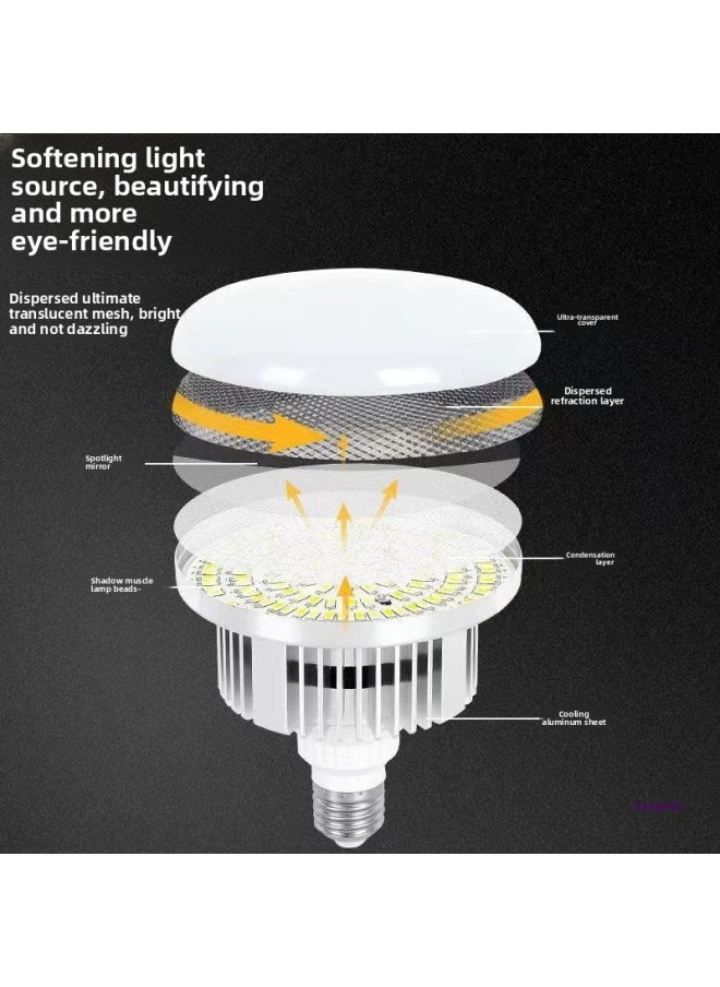 General - Live Fill Light Live Room Fill Light Photography Light Light Light Soft Box Studio Live Fill Light Grazing-Light Source Color:Dual Lights 【recommended☆400w Three-color Remote Control】 + Soft Box + 2 - Image 1