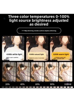 General Live Fill Light Live Room Fill Light Photography Light Light Light Soft Box Studio Live Fill Light Grazing-Light Source Color:Dual Lights 【recommended☆400w Three-color Remote Control】 + Soft Box + 2  - Image 3
