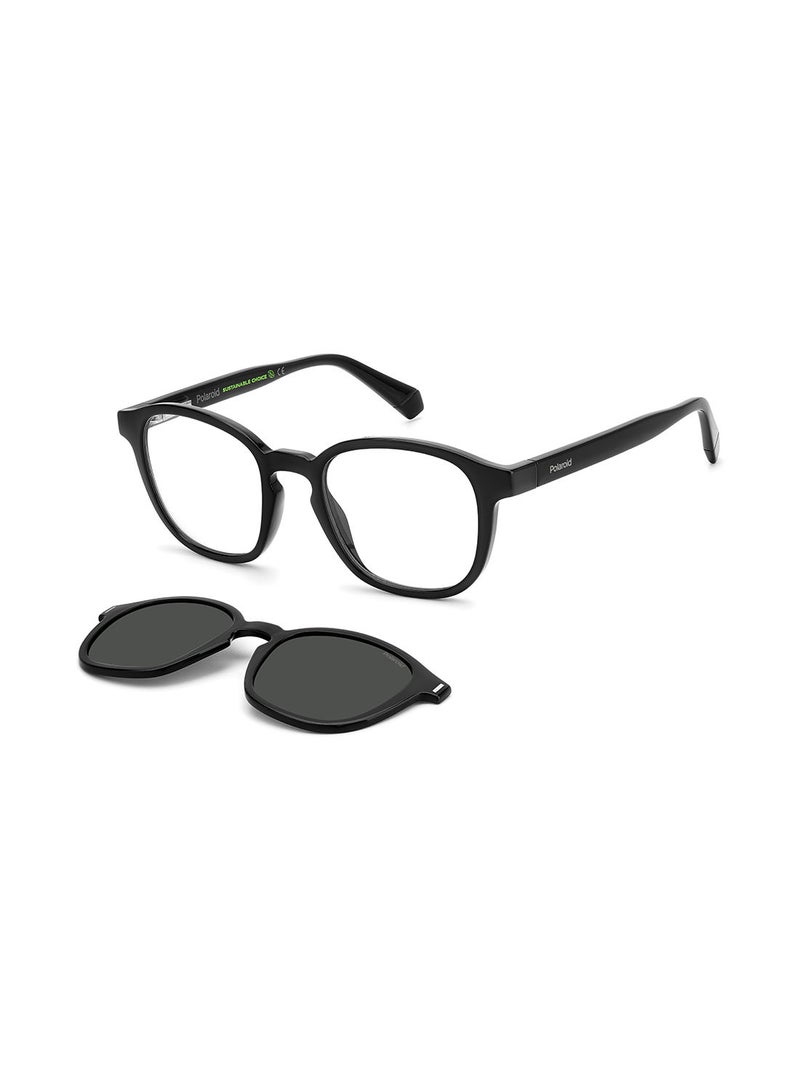 Polaroid Unisex UV Protection Square Sunglasses - Pld 6203/Cs Black 49 - Lens Size: 49 Mm - Image 1