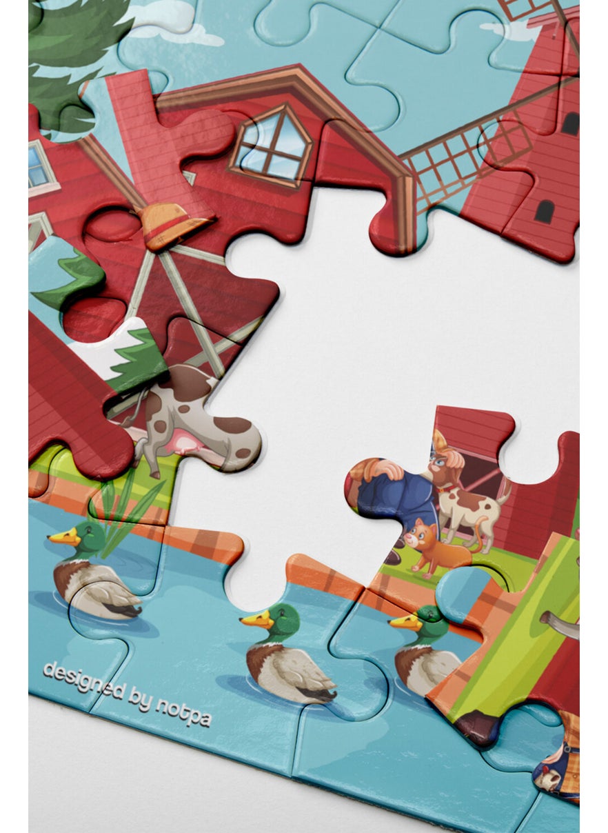 KutuTR Notpa Educational and Tutorial Wooden Colorful Puzzle Set of 4 for Children 8  - Image 5